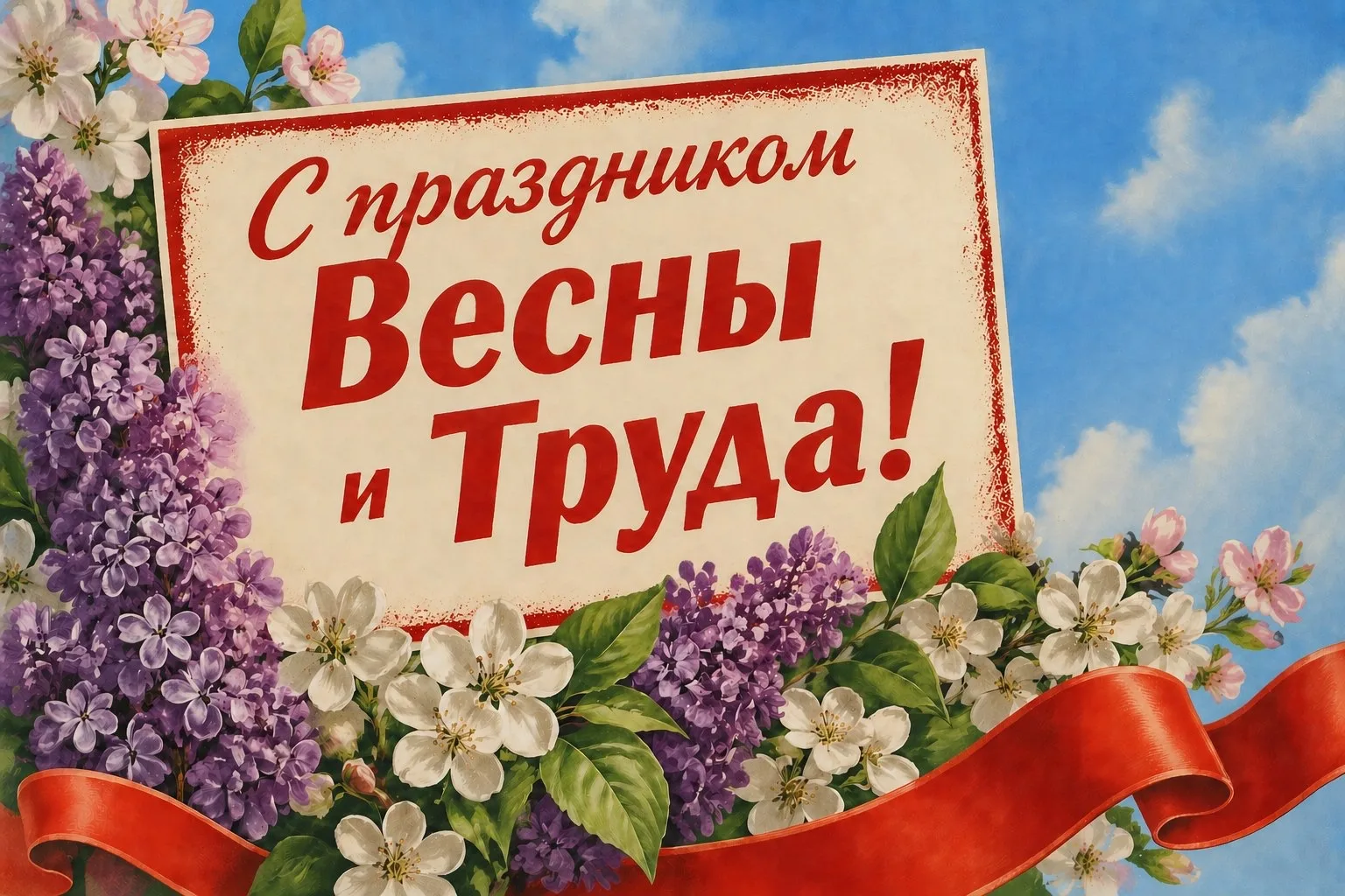 Дорогие клиенты, коллектив АО «ЕРКЦ» поздравляет вас с 1 мая 💜