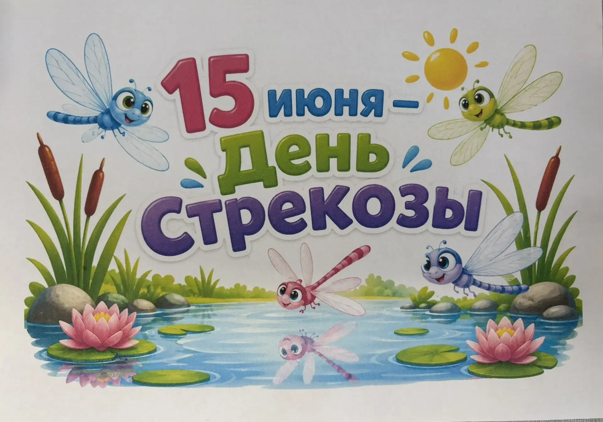 А еще 15 июня в России празднуется «День стрекозы»  и отличный повод рассказать детям о...