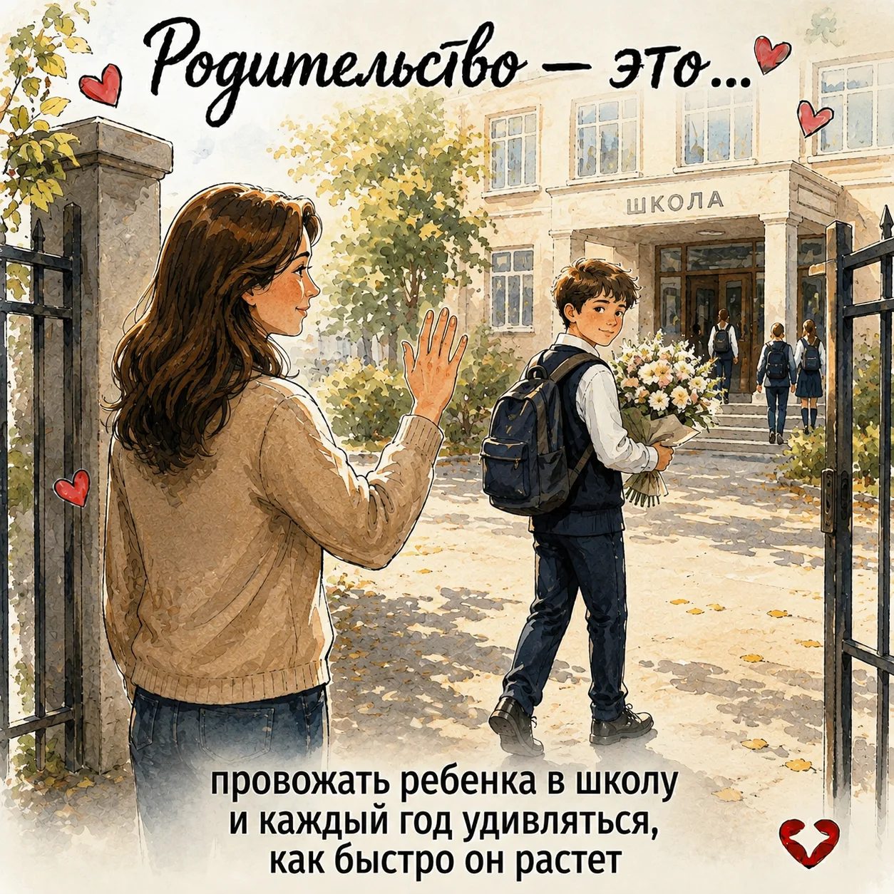 🌷 С 1 сентября, дорогие родители!