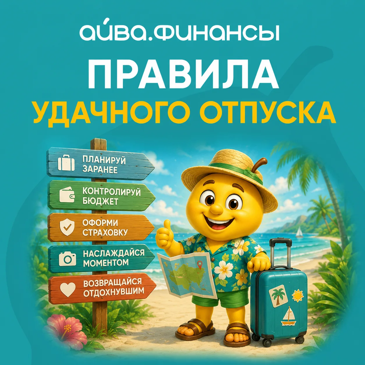 Лето — пора чемоданов, моря и фотографий с заходом солнца 🌅
Чтобы отпуск прошёл без сюрпризов, держ