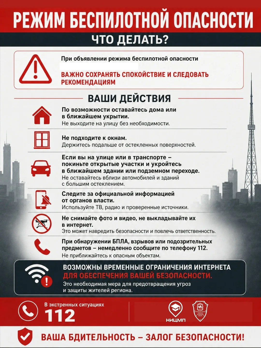 🚀 ❓Что такое режим ракетной опасности и как действовать