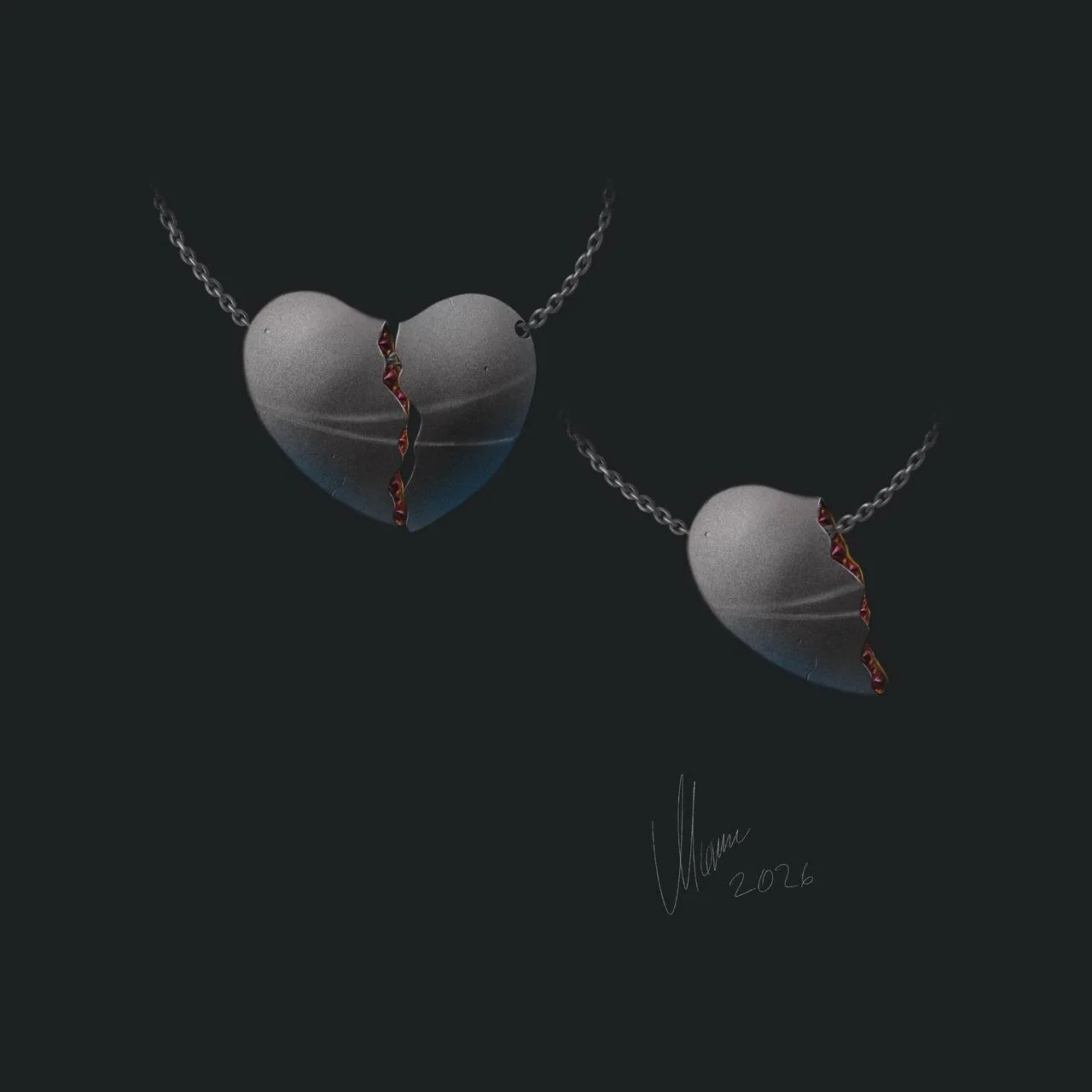 Разве можно придумать что-то новое на тему сердец в ювелирке?

Можно

Markin jewelry, титан, золото,