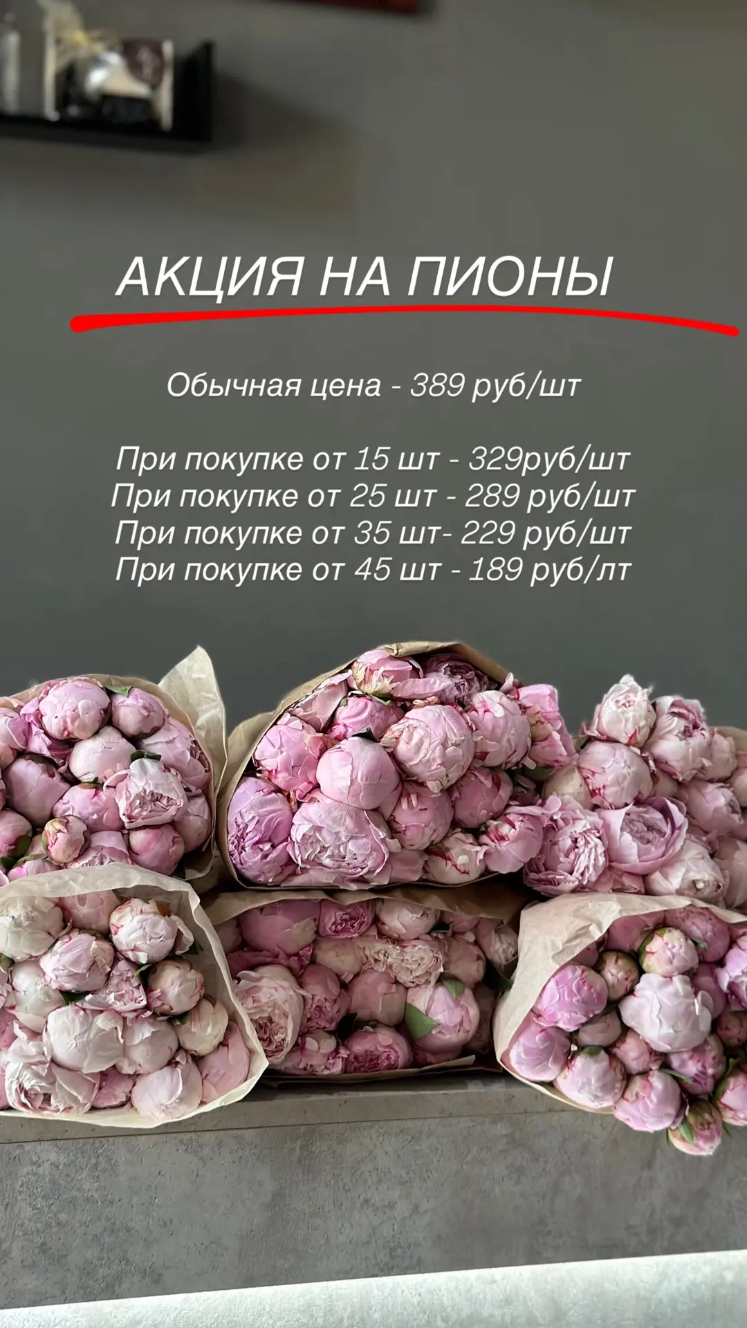 СУПЕР АКЦИЯ НА ПИОНЫ 🌸