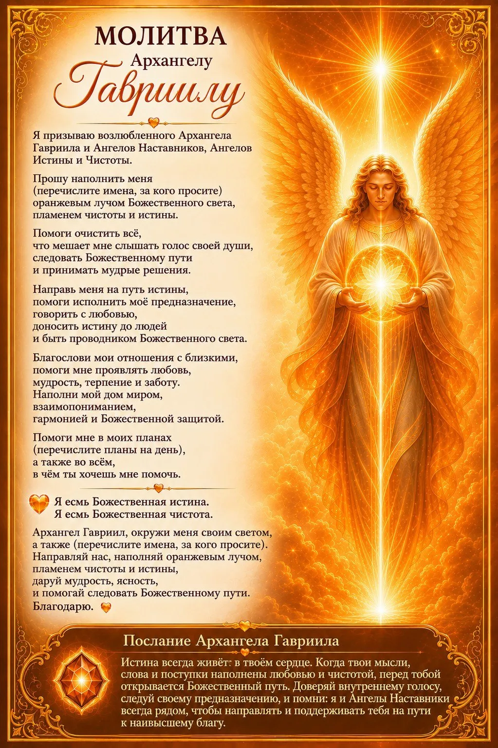 💗 Молитва Архангелу Гавриилу

Дорогие, если вы хотите мудро воспитывать детей, молитесь о зачатии р