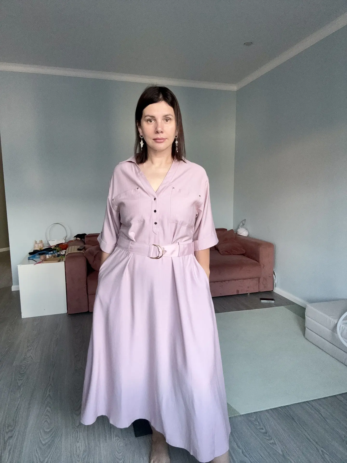 У меня обновки. Я Рада. Но штаны и джинсы надо подшивать. Штаны постирала. Думала может сядут, а фиг