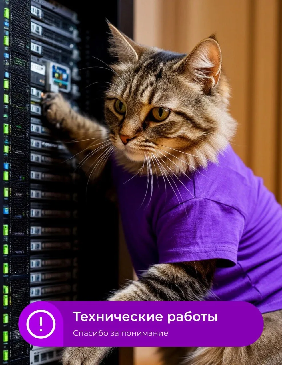 Доброе утро! Сообщаем о необходимости проведения внеплановых работ на нашей сети в пос. Чебал-су и У