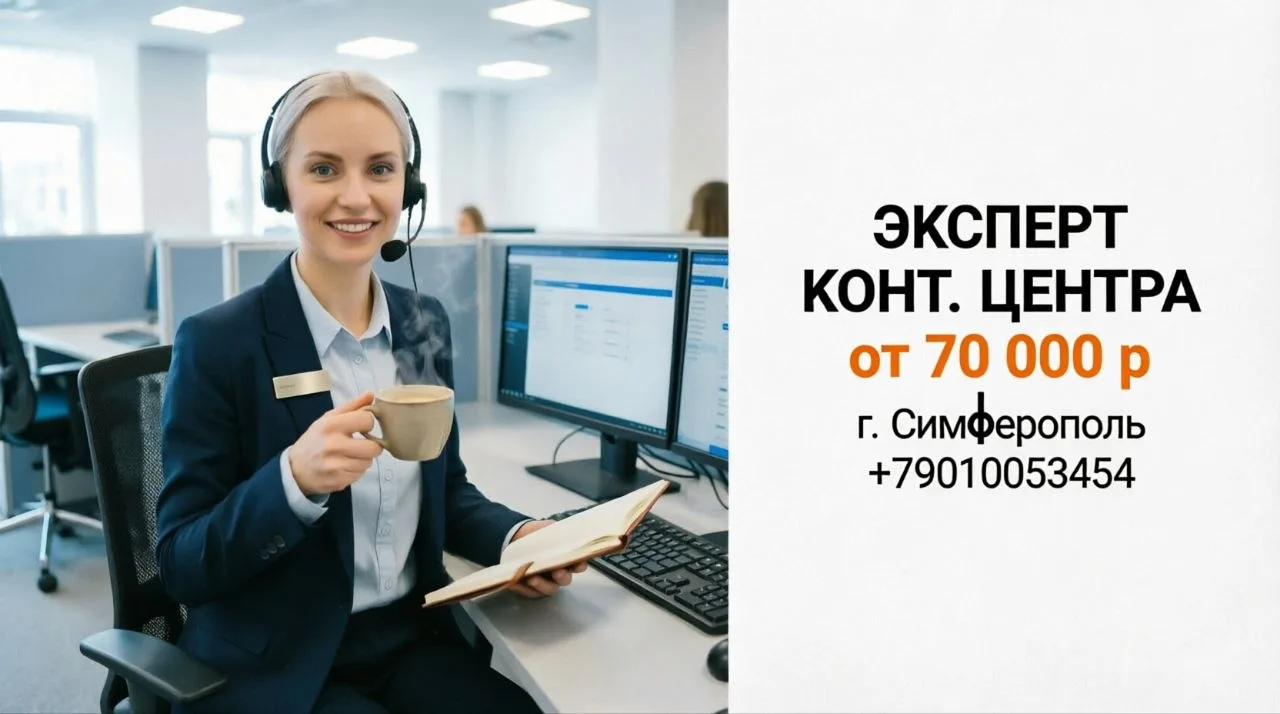 ЭКСПЕРТ КОНТАКТНОГО ЦЕНТРА (АНГЛ. ЯЗЫК) | от 70 000 р
