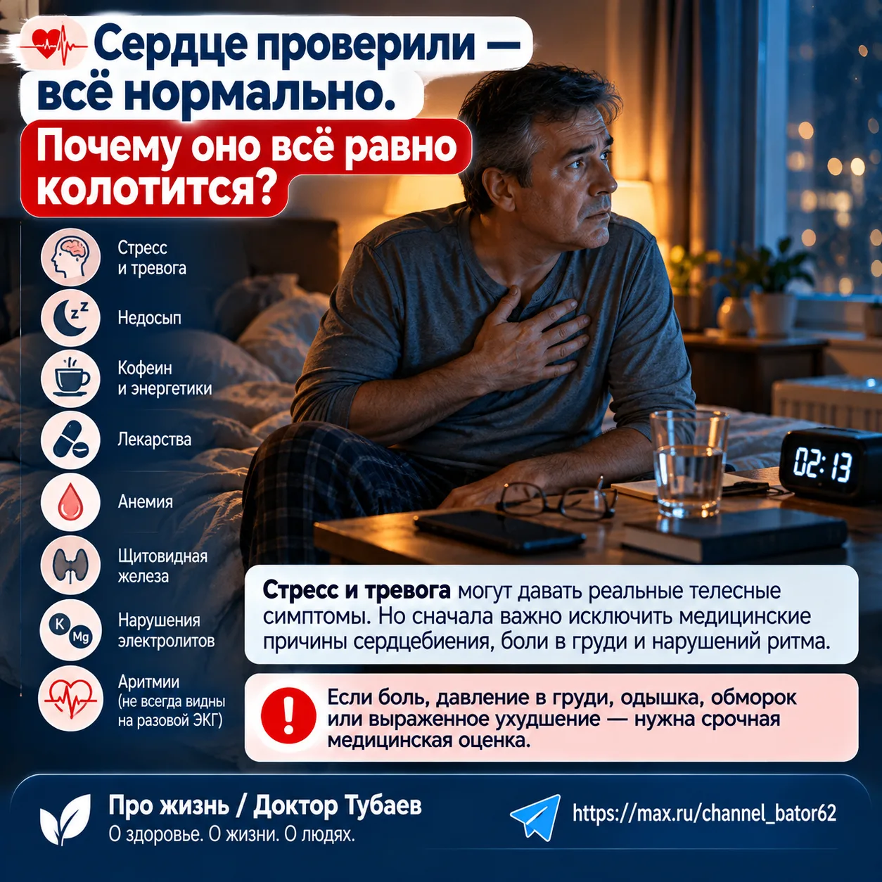 ❤️ Сердце проверили — всё нормально. Почему тогда оно колотится, давит в груди и не даё...