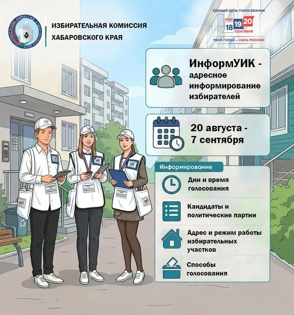 📍 С 20 августа члены участковой избирательной комиссии избирательного участка №113 вый...