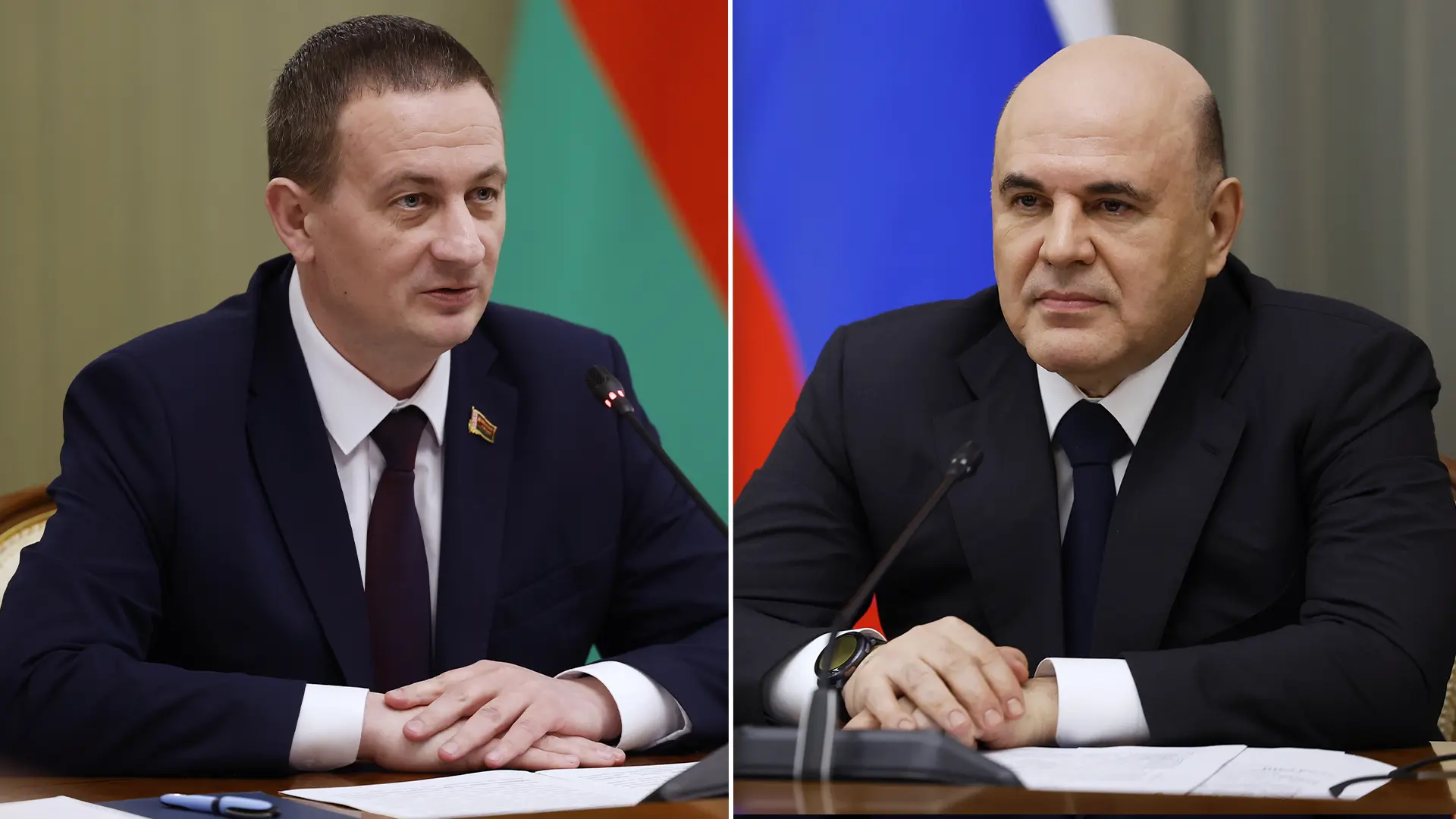 Михаил Мишустин провел телефонный разговор с премьер-министром Белоруссии Александром Турчиным  Глав