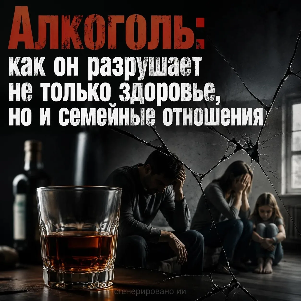 Алкоголь — серьёзная проблема, которая может разрушить не только здоровье человека, но ...
