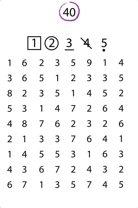 Корректурная проба.