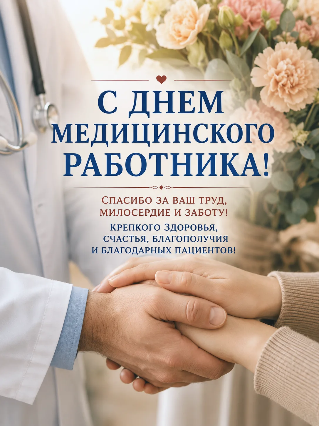 С Днем медицинского работника поздравляю коллектив Новокуйбышевской стоматологической поликлиники!  