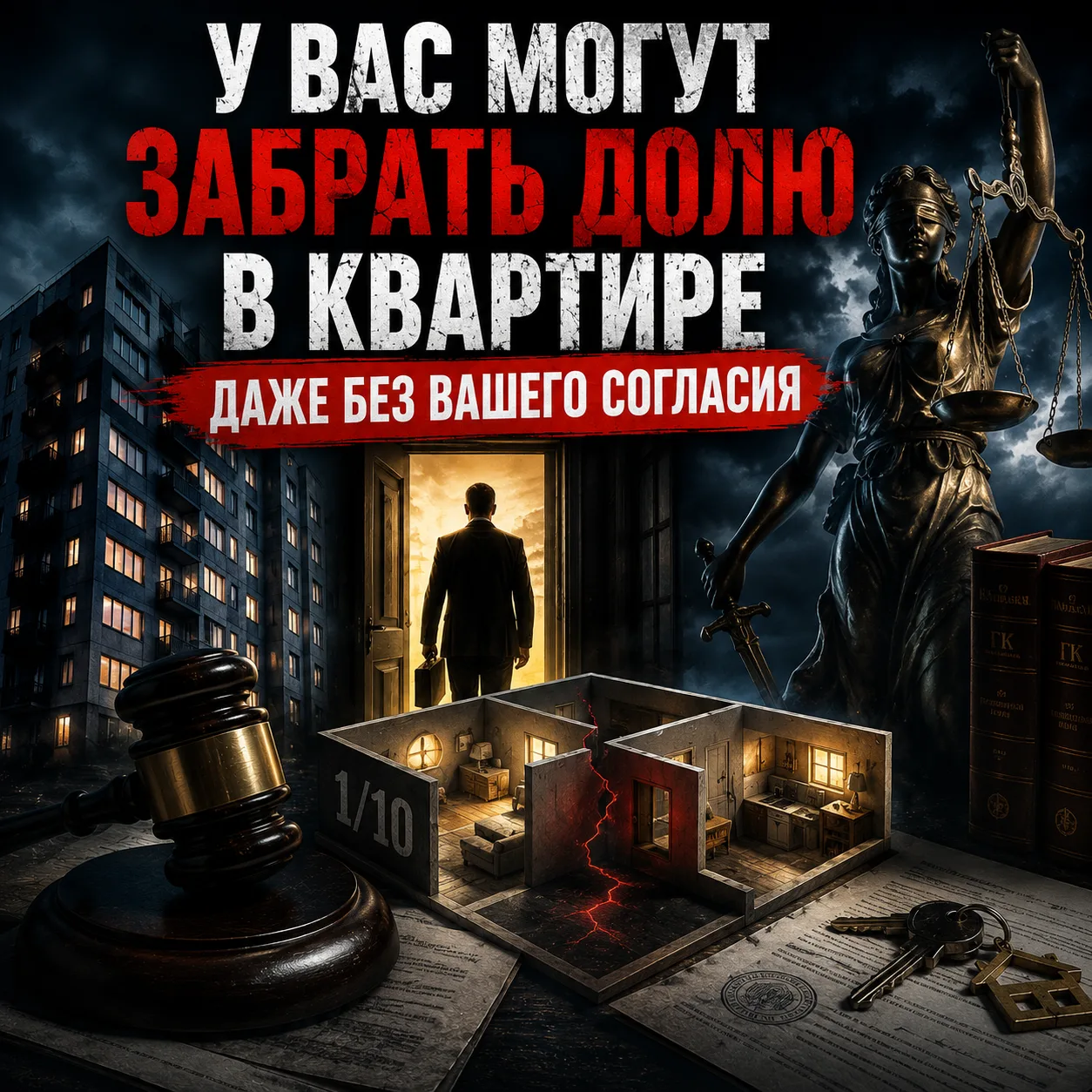 🚨 У ВАС МОГУТ ЗАБРАТЬ ДОЛЮ В КВАРТИРЕ ДАЖЕ БЕЗ ВАШЕГО СОГЛАСИЯ 😳🏠⚖️

Многие собственники уверены: