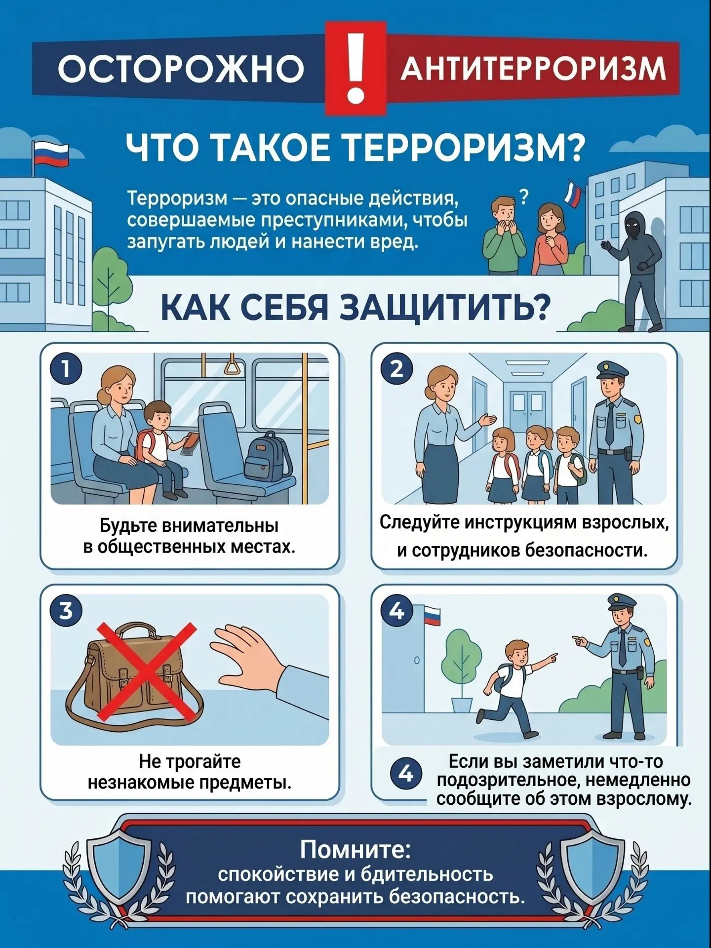 Вопросы безопасности важно обсуждать с детьми простым и понятным языком. ❤