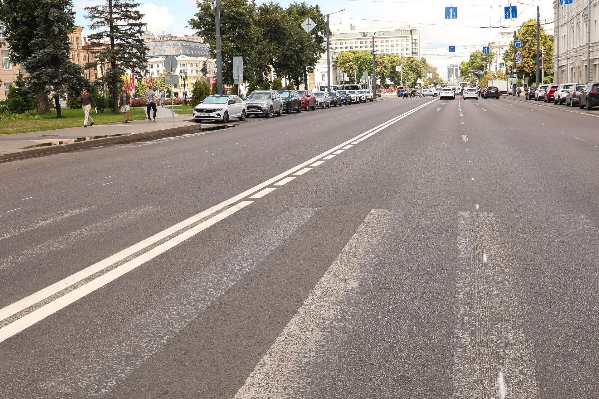 Приступили к корректировке схемы движения на улице Плехановской для организации там лин...