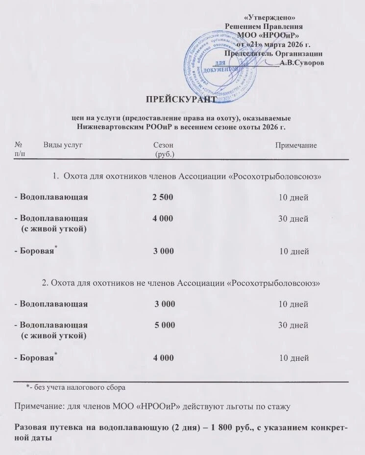Весенний охотничий сезон в Югре: рост цен и новые правила  В Ханты-Мансийском автономном округе с 1 