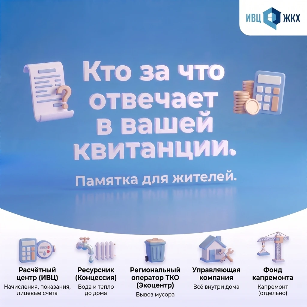Кто за что отвечает в вашей квитанции? 🧾