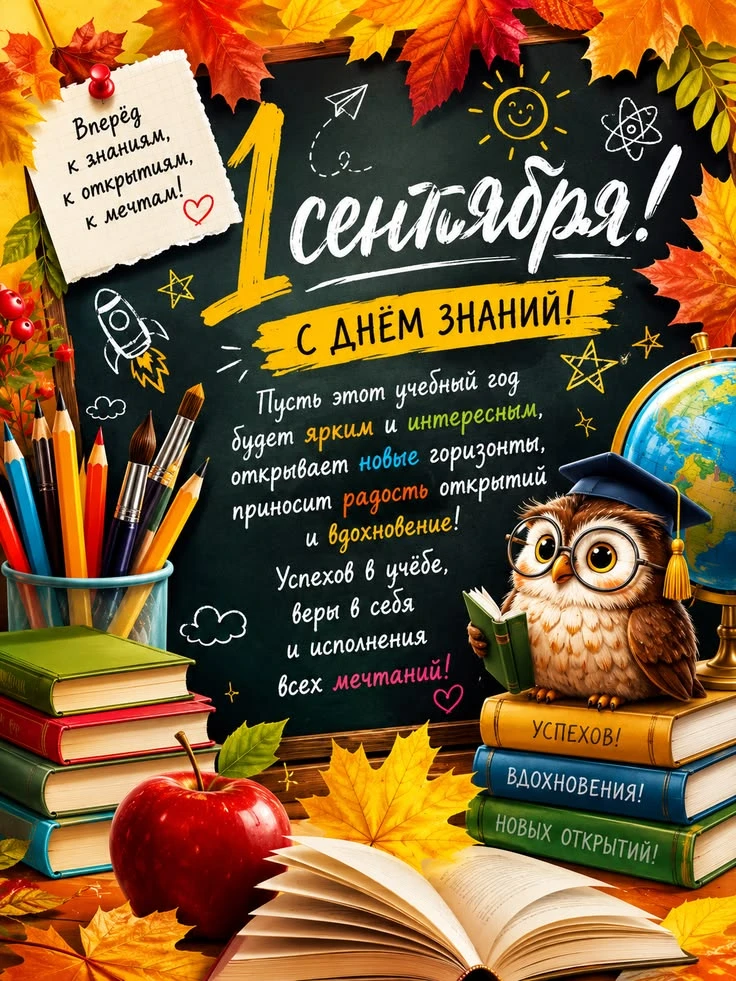 С Днём знаний, дорогие студенты и преподаватели!