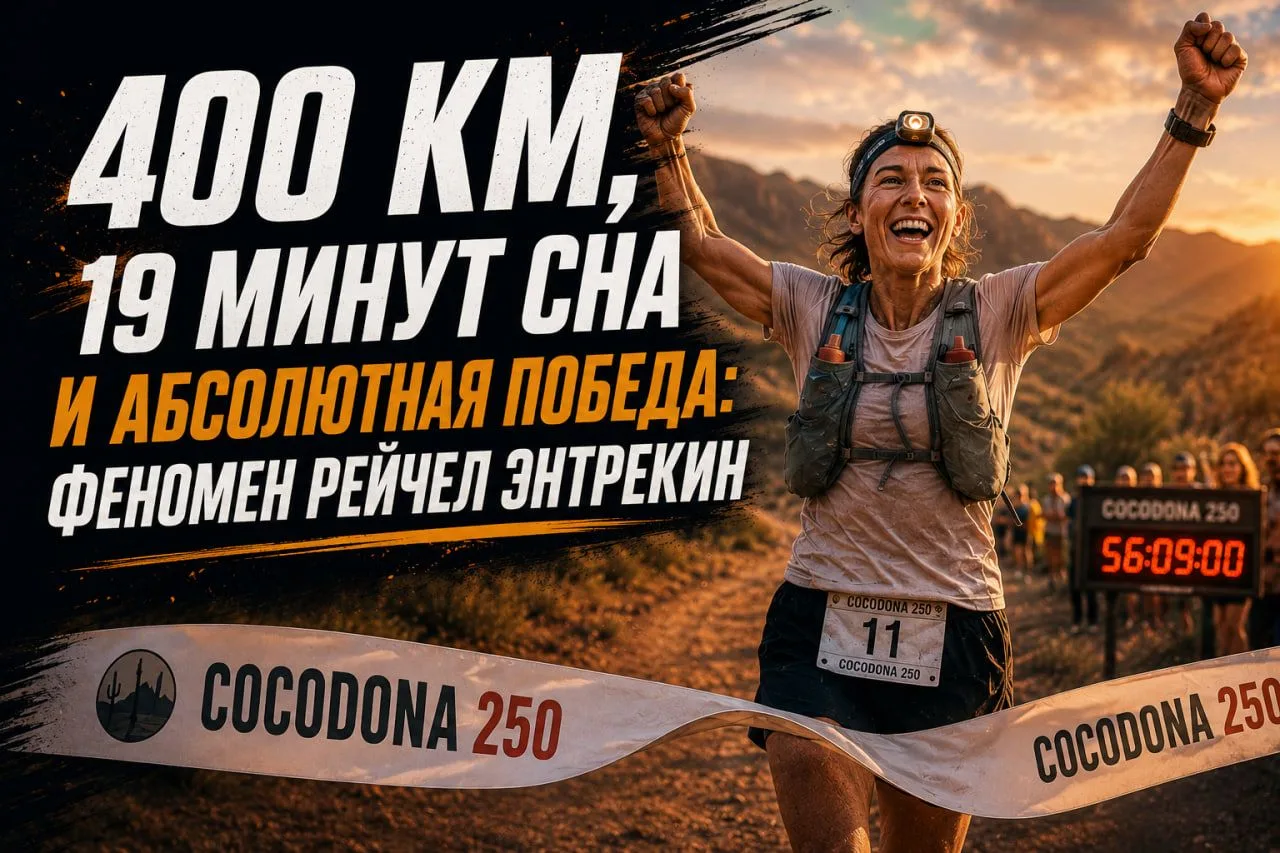 🏃‍♀️ 400 км, 19 минут сна и абсолютная победа: феномен Рейчел Энтрекин