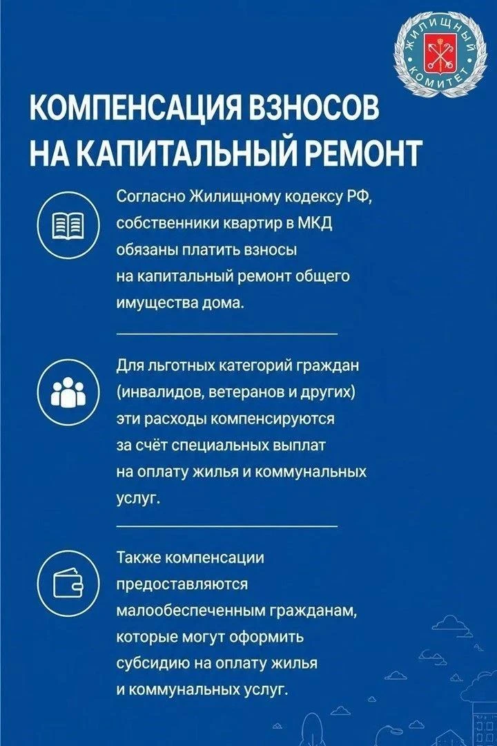 Согласно Жилищному кодексу Российской Федерации, собственники квартир в многоквартирных домах обязан