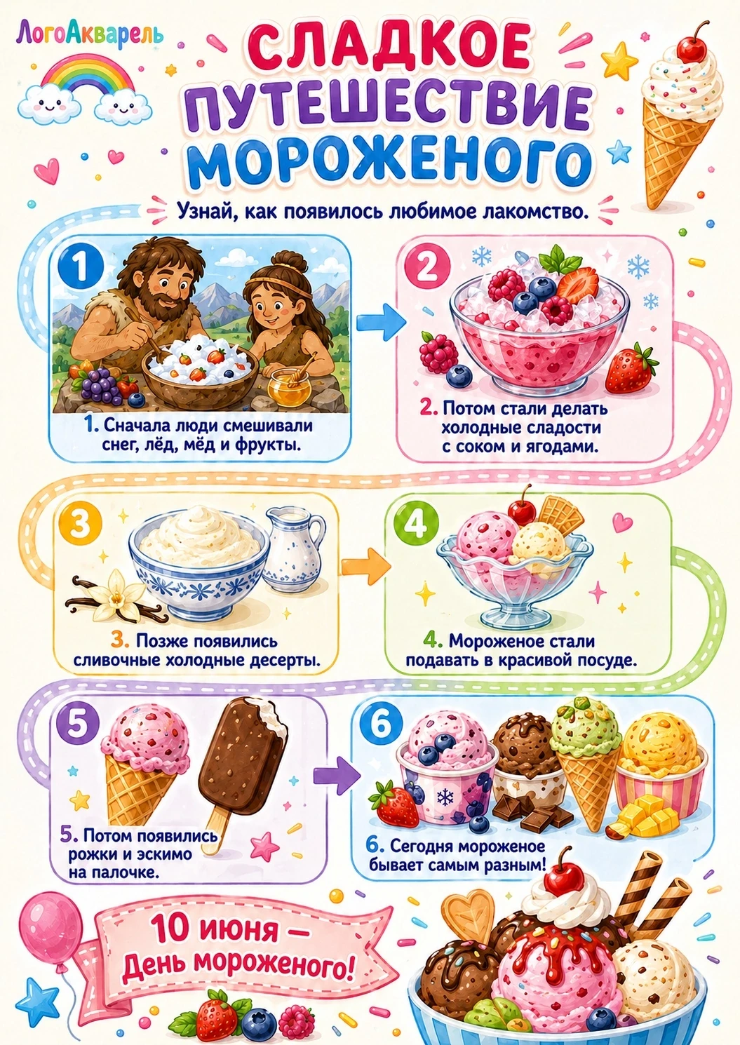 🍦 Сегодня — День мороженого! 
 
А это значит, что у нас есть официальный повод поговорить о самом в
