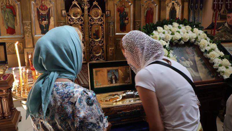 🕯️ Мощи преподобного Серафима Саровского встретили в Уссурийске