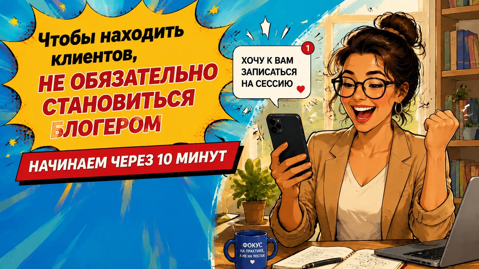 Подключайтесь прямо сейчас к мастер-классу «Хочу, чтобы клиенты приходили сами”