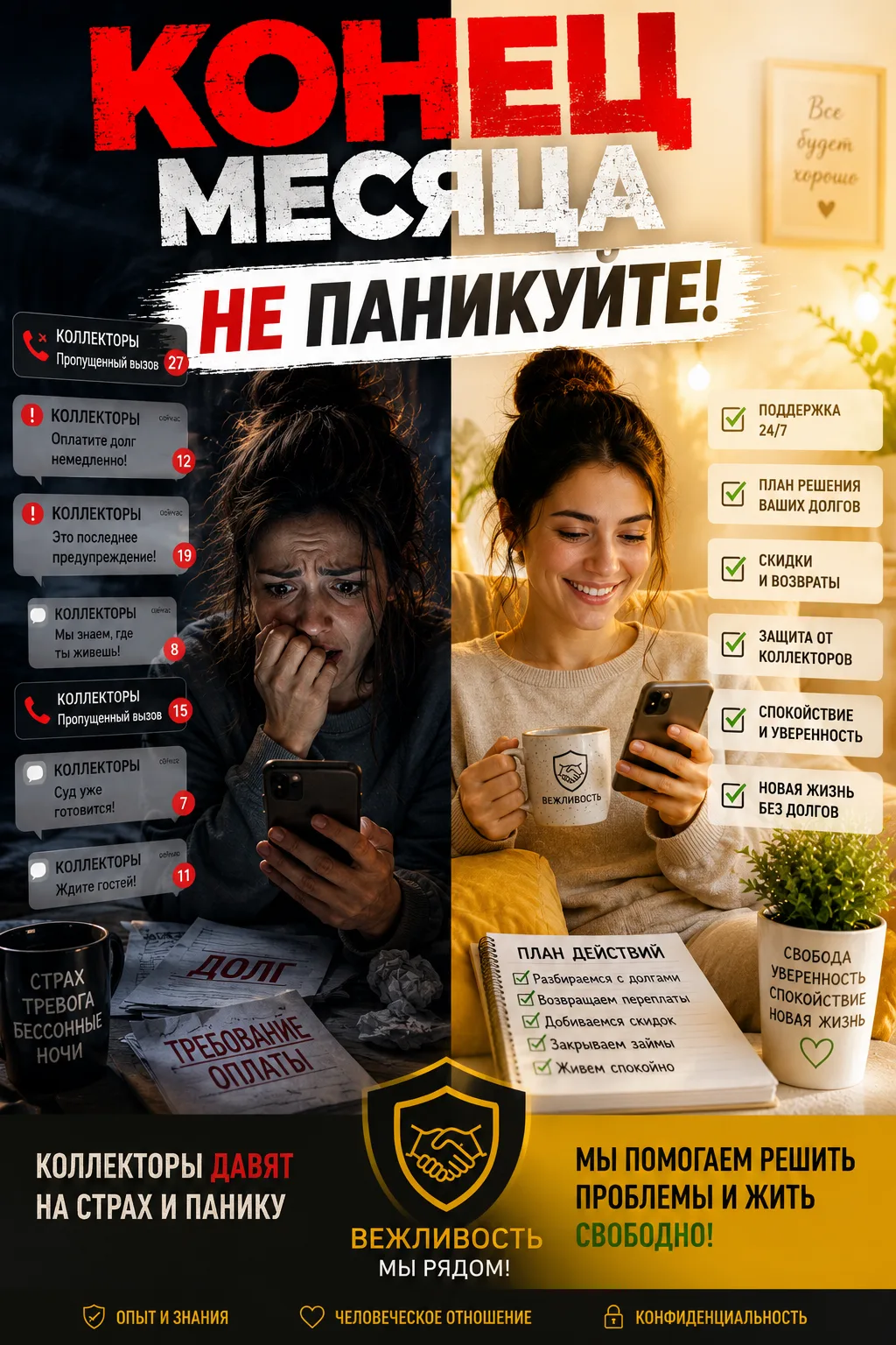 Если сегодня телефон буквально разрывается — НЕ ПАНИКУЙТЕ.

Каждый месяц происходит одно и то же.
По