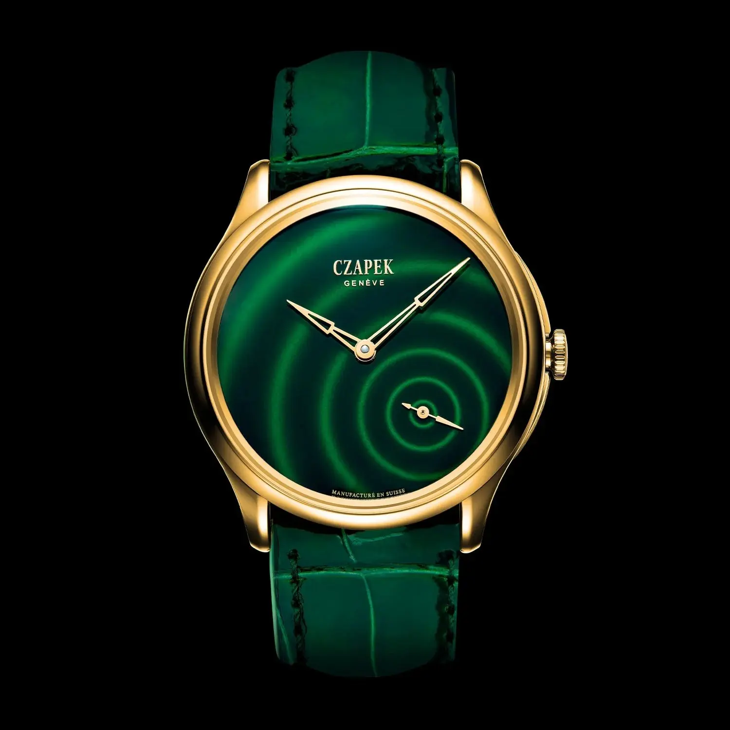 Czapek Promenade Goutte de Rosée: гипнотическая «Капля росы» из горячей эмали 💧💚
