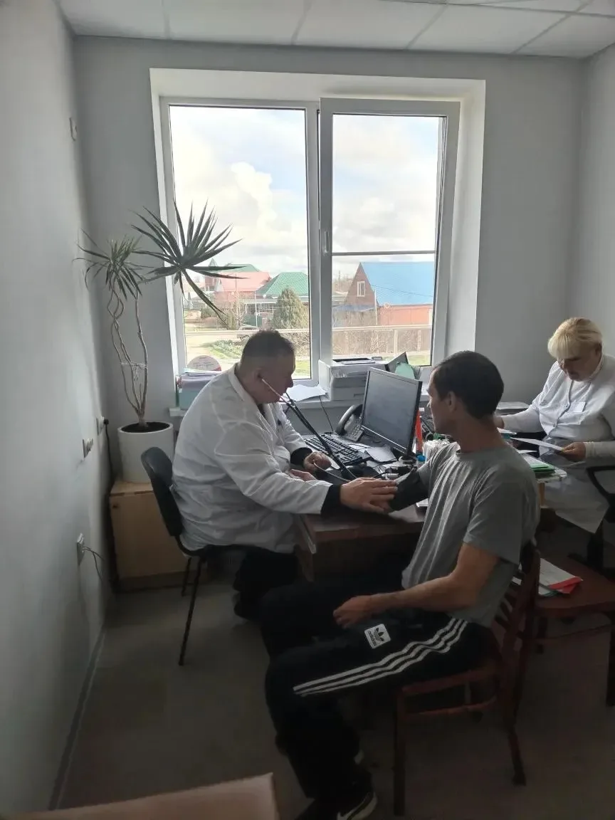 04.04.2026, выездная диспансеризация прошла в амбулатории станицы Переясловской! 🟢   Врачом терапевт