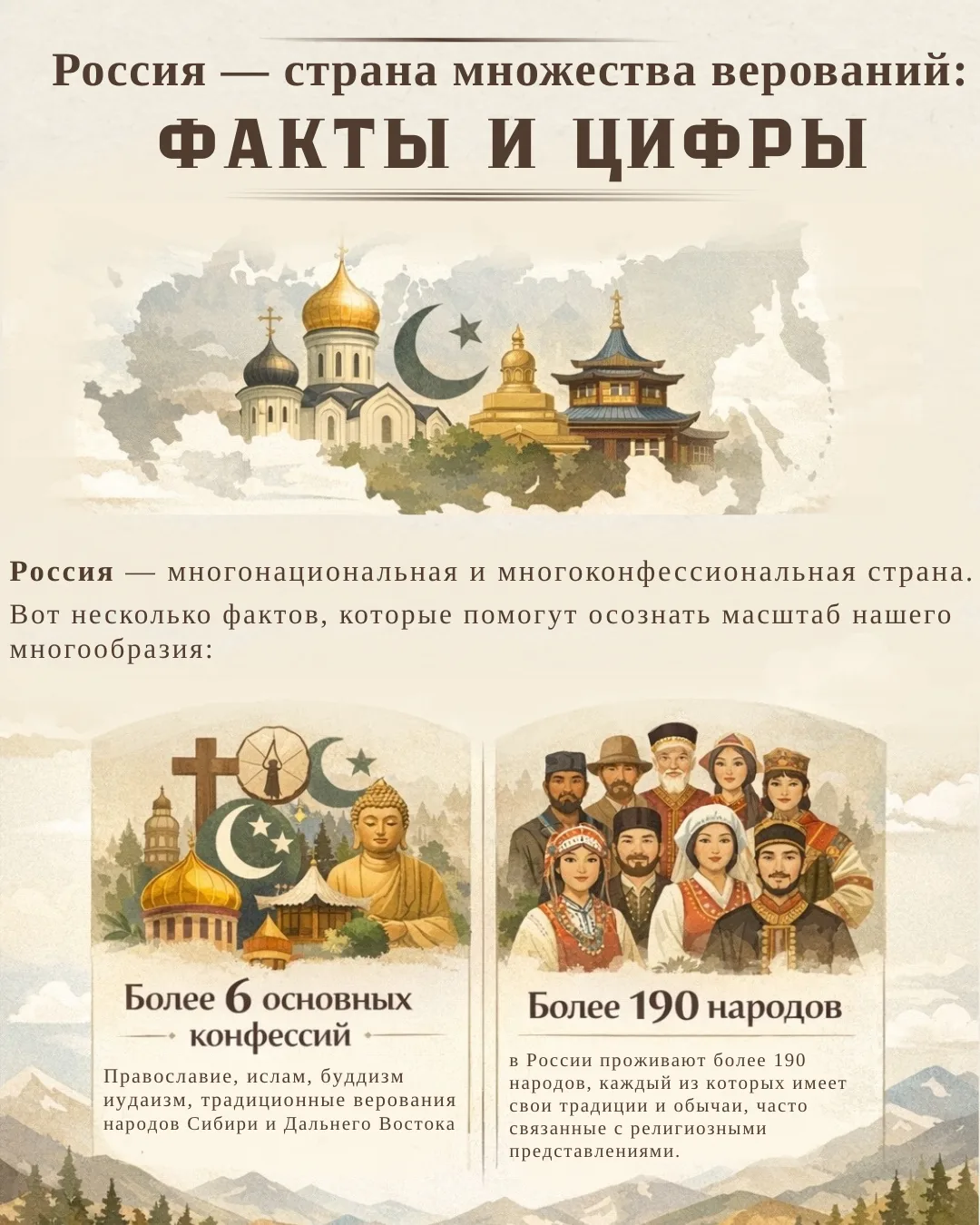 🇷🇺 Россия — страна разных культур и религий. Почему это важно для молодежи и как каждый может внести