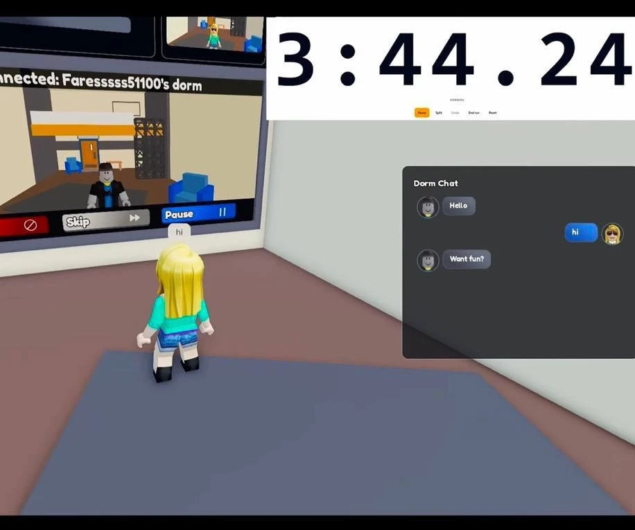 👀 В Roblox спидранят поиск хищников