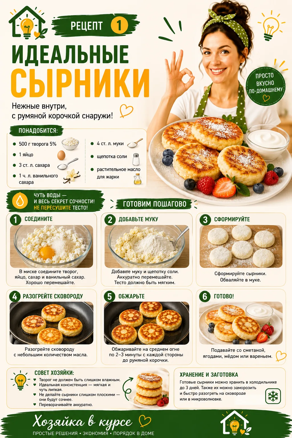 🥞 СЫРНИКИ БЕЗ СЮРПРИЗОВ