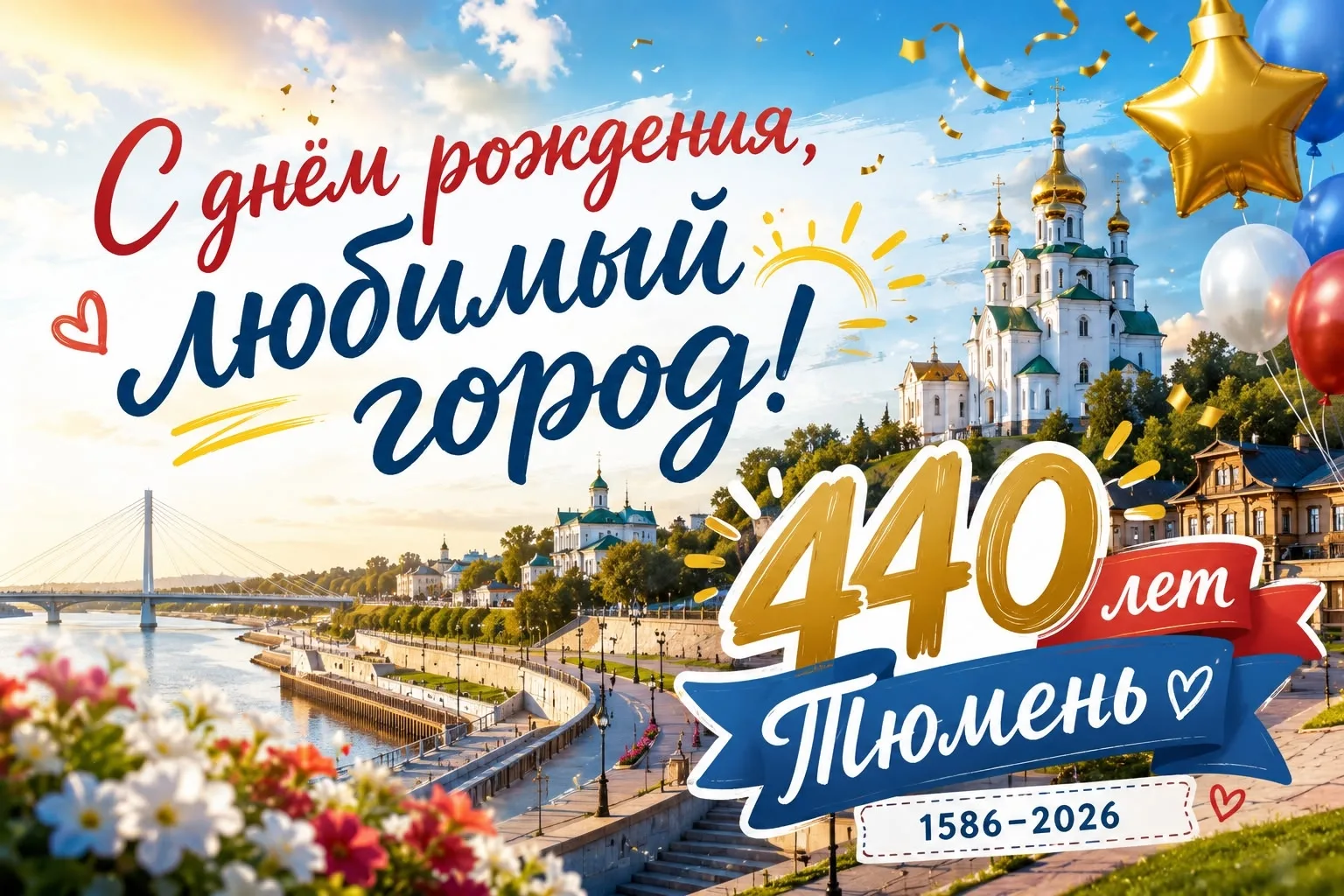 С днём рождения, любимая Тюмень! 440 лет истории и вдохновения!