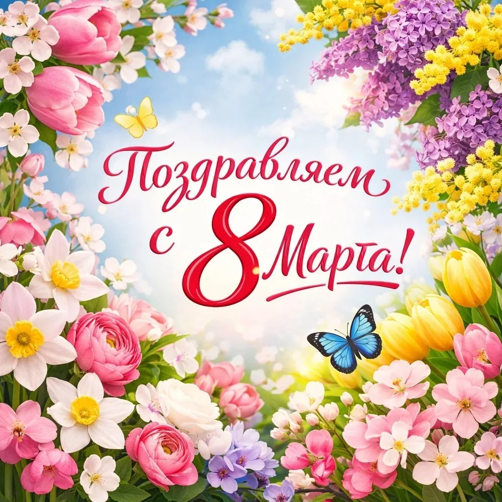 Дорогие наши мамы, бабушки, сотрудницы детского сада и все-все женщины!