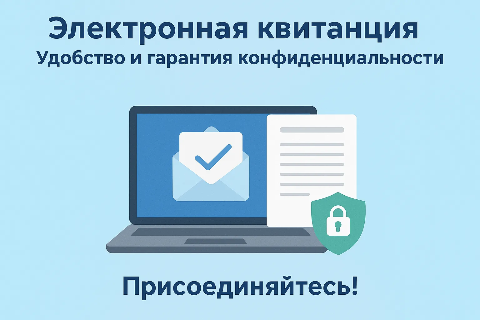 Электронная квитанция - удобство и гарантия конфиденциальности