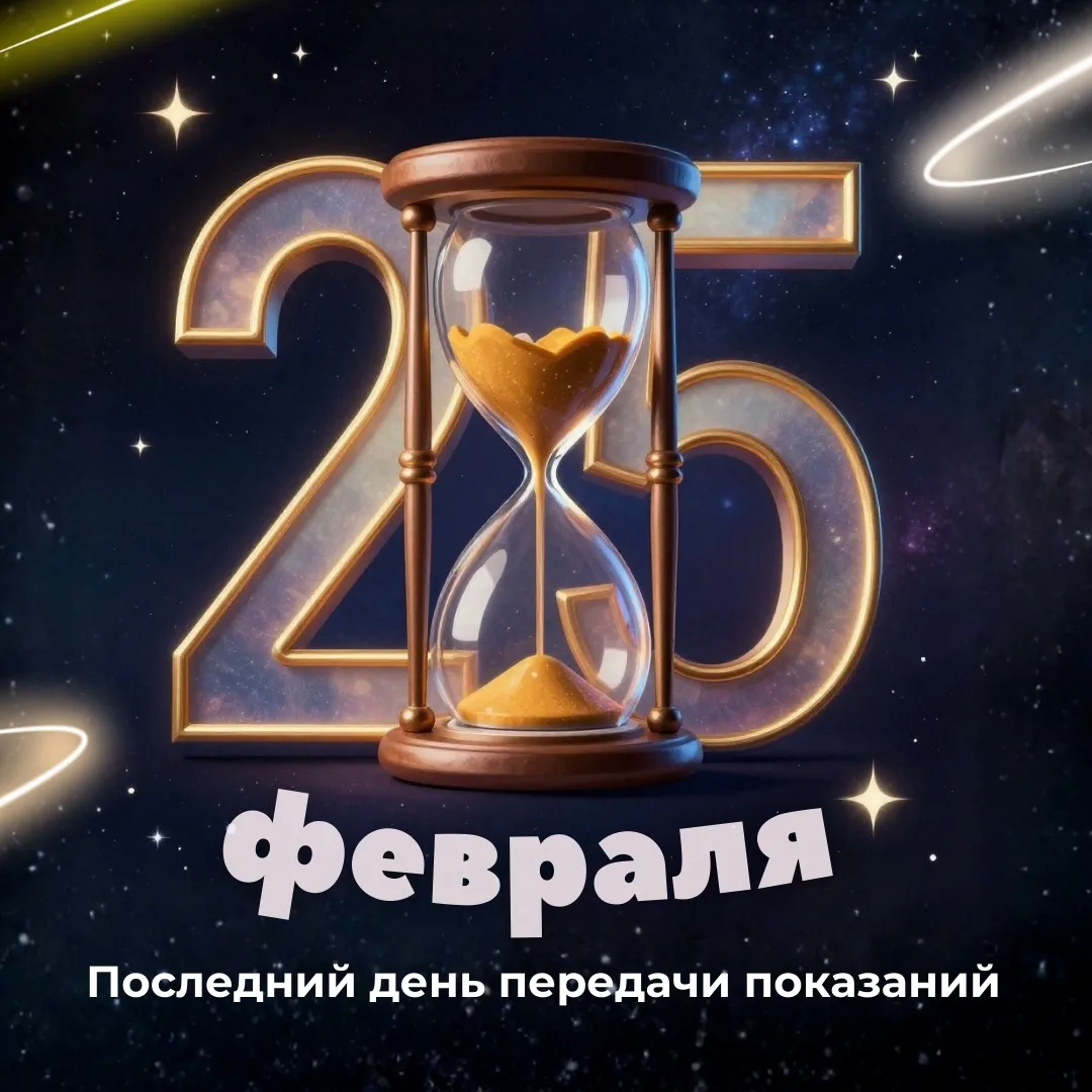 ⌛️ПОСЛЕДНИЙ ДЕНЬ ПРИЁМА ПОКАЗАНИЙ! Друзья, напоминаем: 25 февраля – ПОСЛЕДНИЙ… — публикация канала «ПАО Пермэнергосбыт»