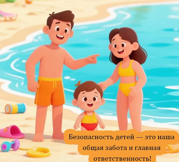 Школа безопасности #малышей_крепышей34: 
Безопасность на воде летом! 🌊🏖️☀

️Лето — это не только р