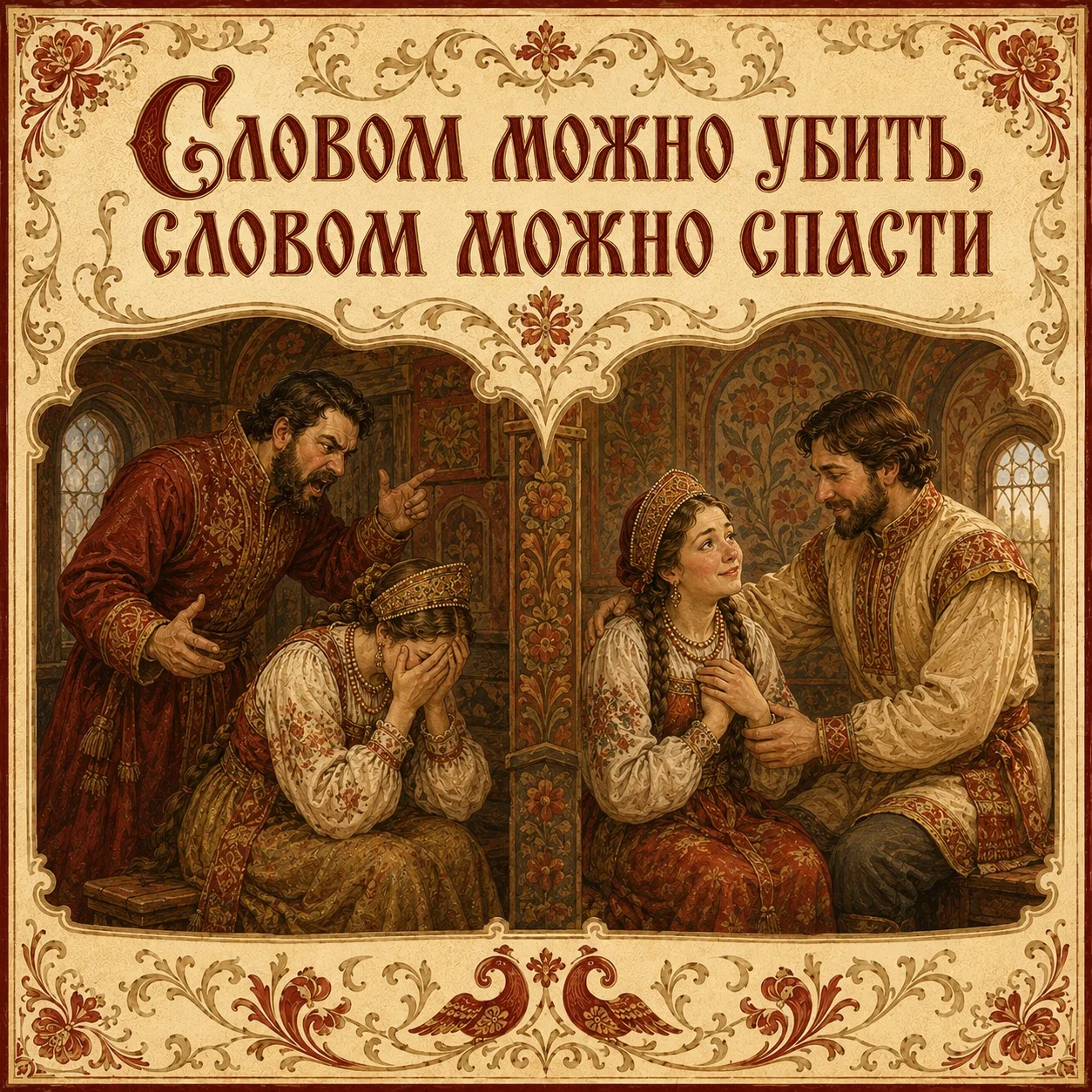 СЛОВОМ МОЖНО УБИТЬ, СЛОВОМ МОЖНО СПАСТИ 🌾

Слово — что стрела: выпустишь, назад не воротишь.
Можно 