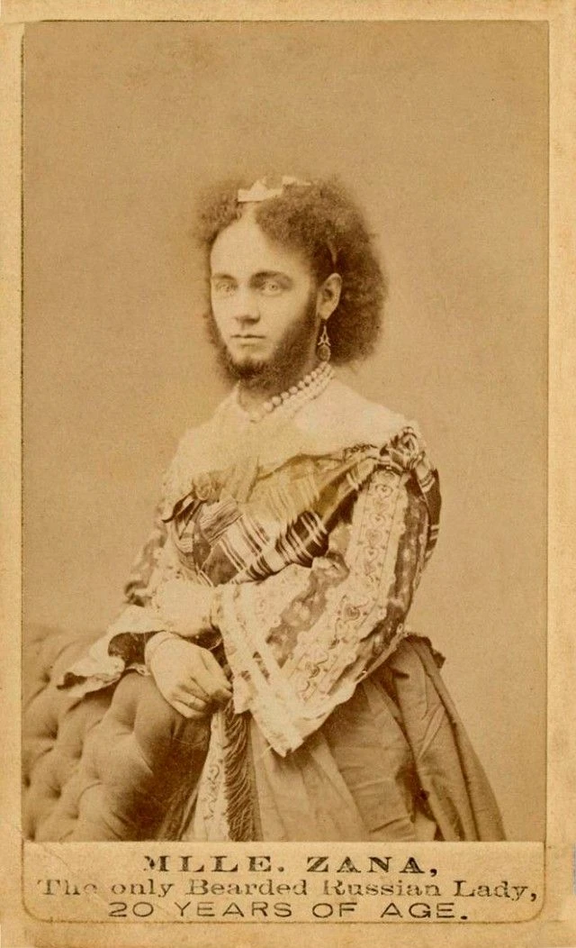 🤷Портрет мадемуазель Заны, единственной бородатой русской дамы, ок. 1880-х гг.