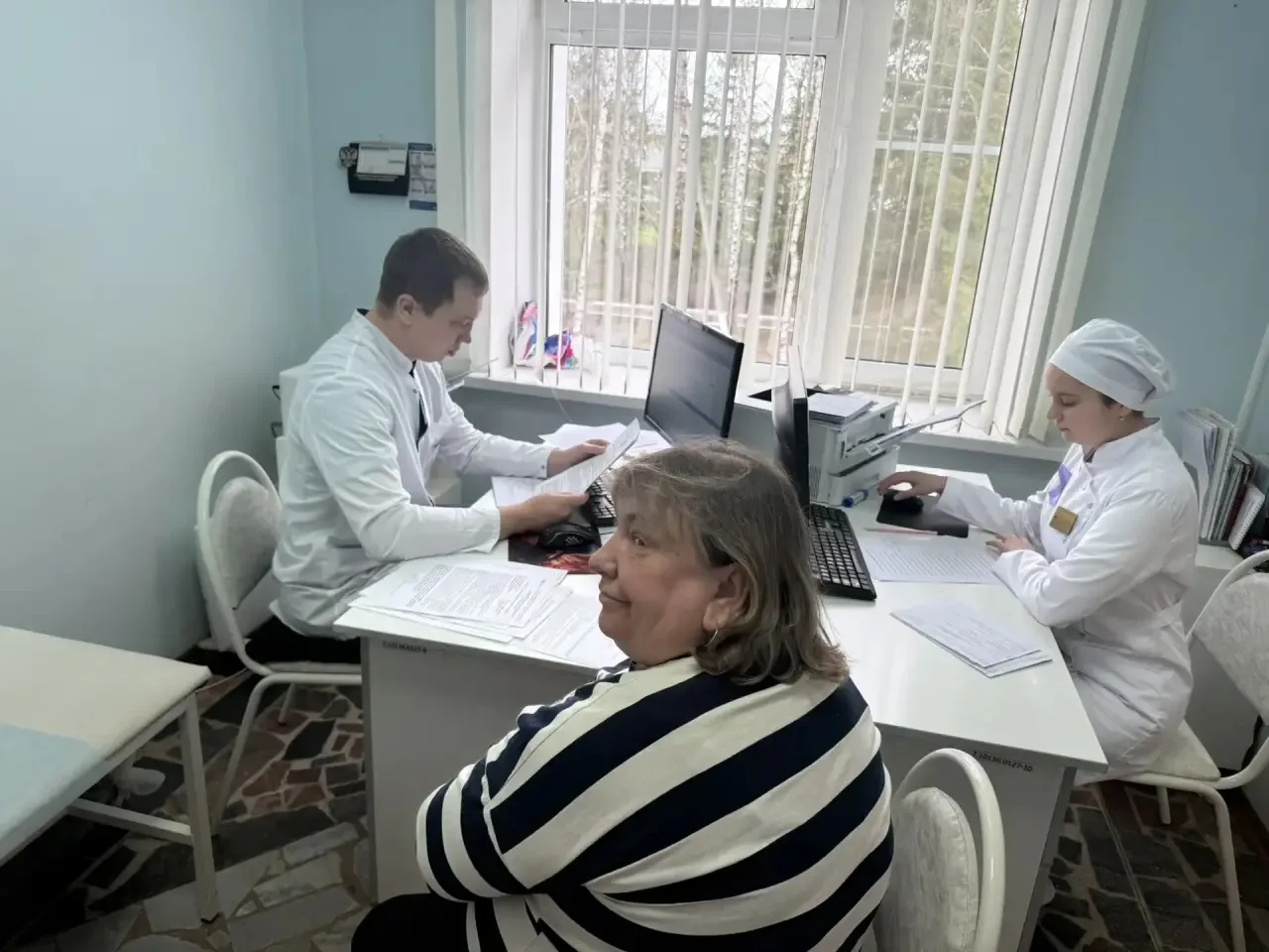 Врачи онкодиспансера в рамках проекта «Онкопатруль» провели обследование жителей Городи...