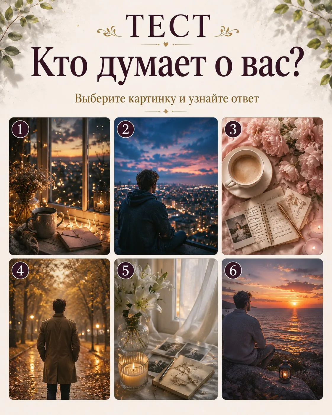 ✨ ТЕСТ: КТО ДУМАЕТ О ВАС?