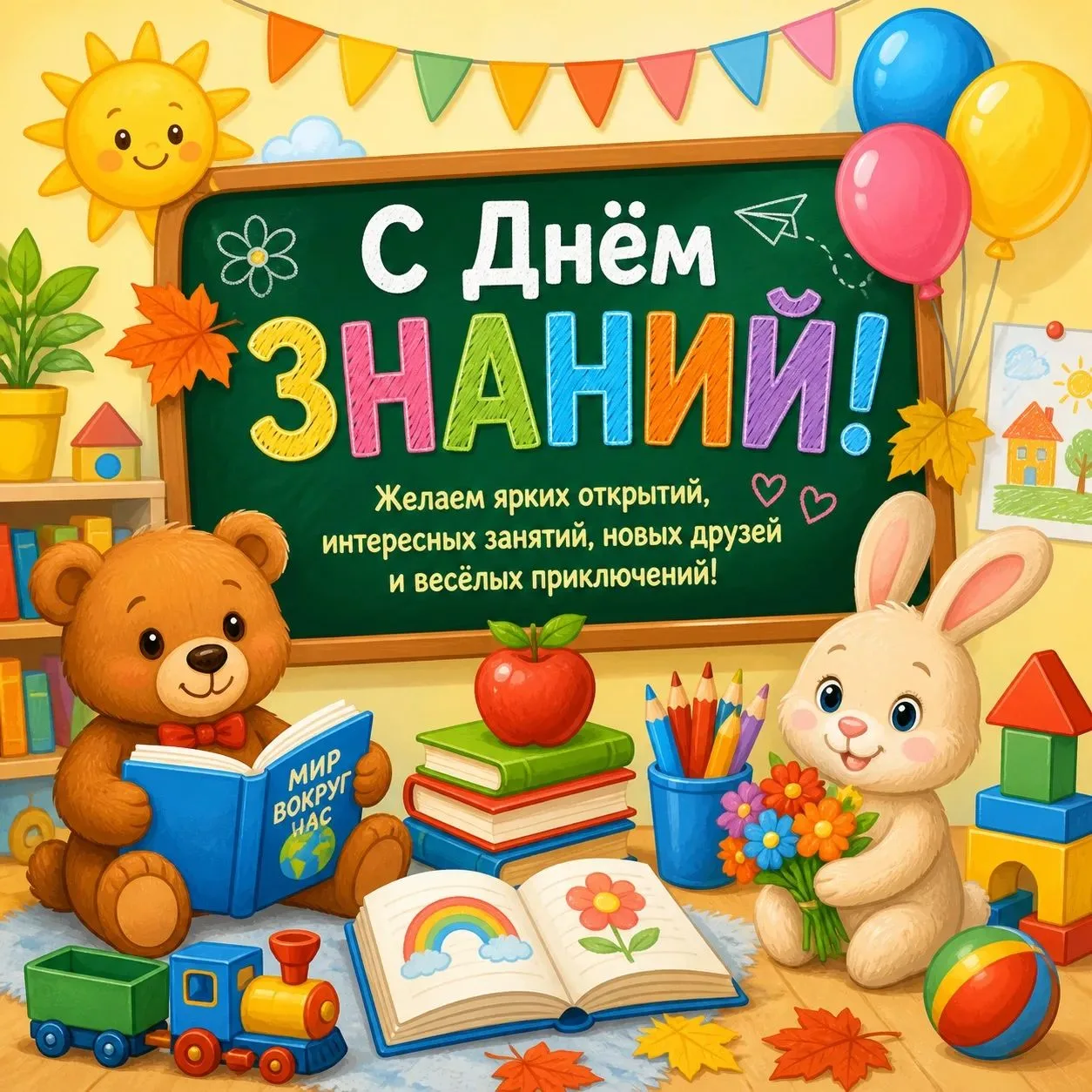 🎓Пусть новый учебный год в саду будет ярким, насыщенным, увлекательным и познавательным.