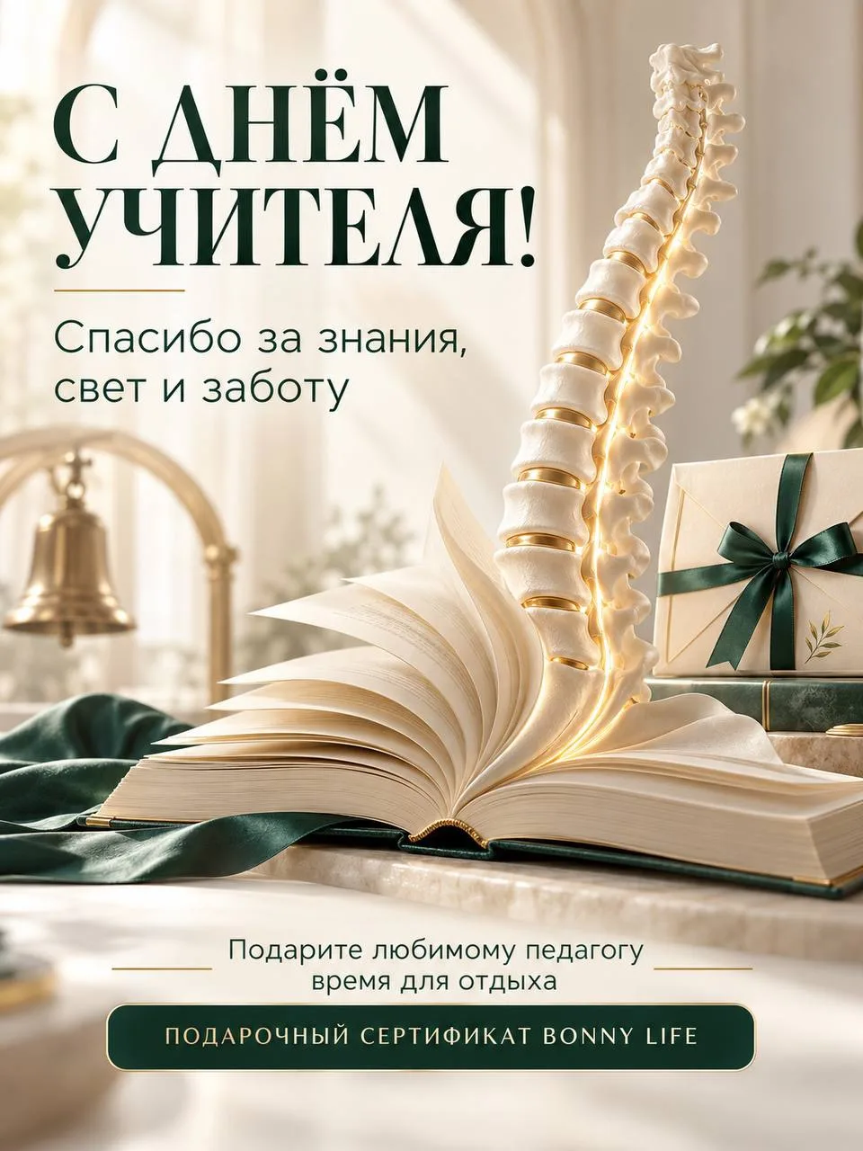 Сегодня – День Учителя! 💚Bonny Life от всего сердца поздравляет тех, кто дарит нашим д...
