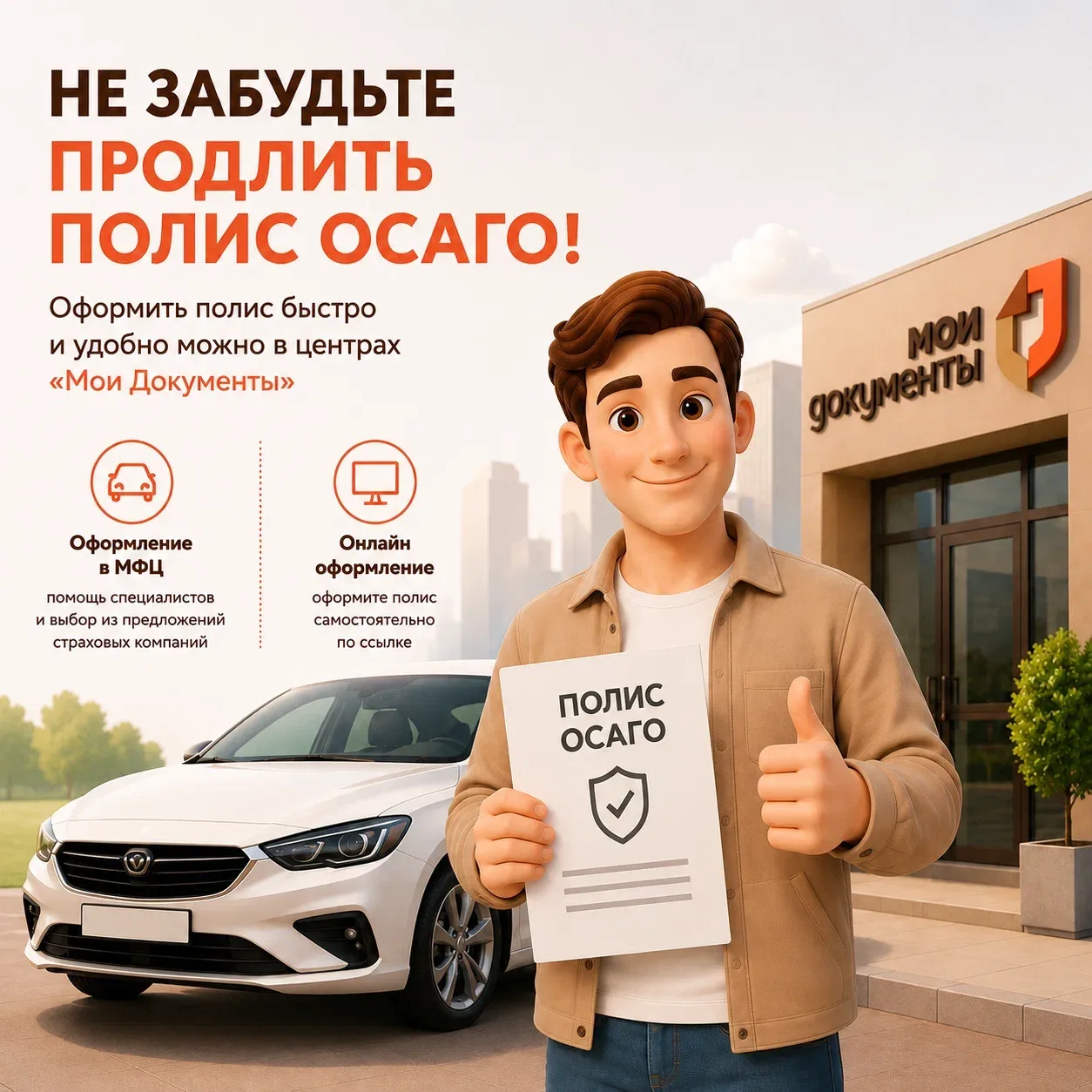 📆 Не забудьте продлить полис ОСАГО