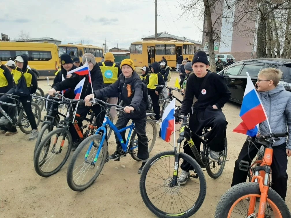 Велопробег в честь Дня Победы  4 мая учащиеся нашей школы в знак памяти и уважения к тем людям, кото