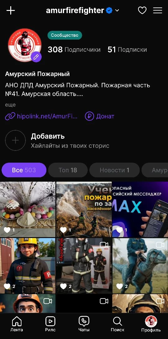 А вы знали, что у Амурского Пожарного есть аккаунт в LOOKY?!