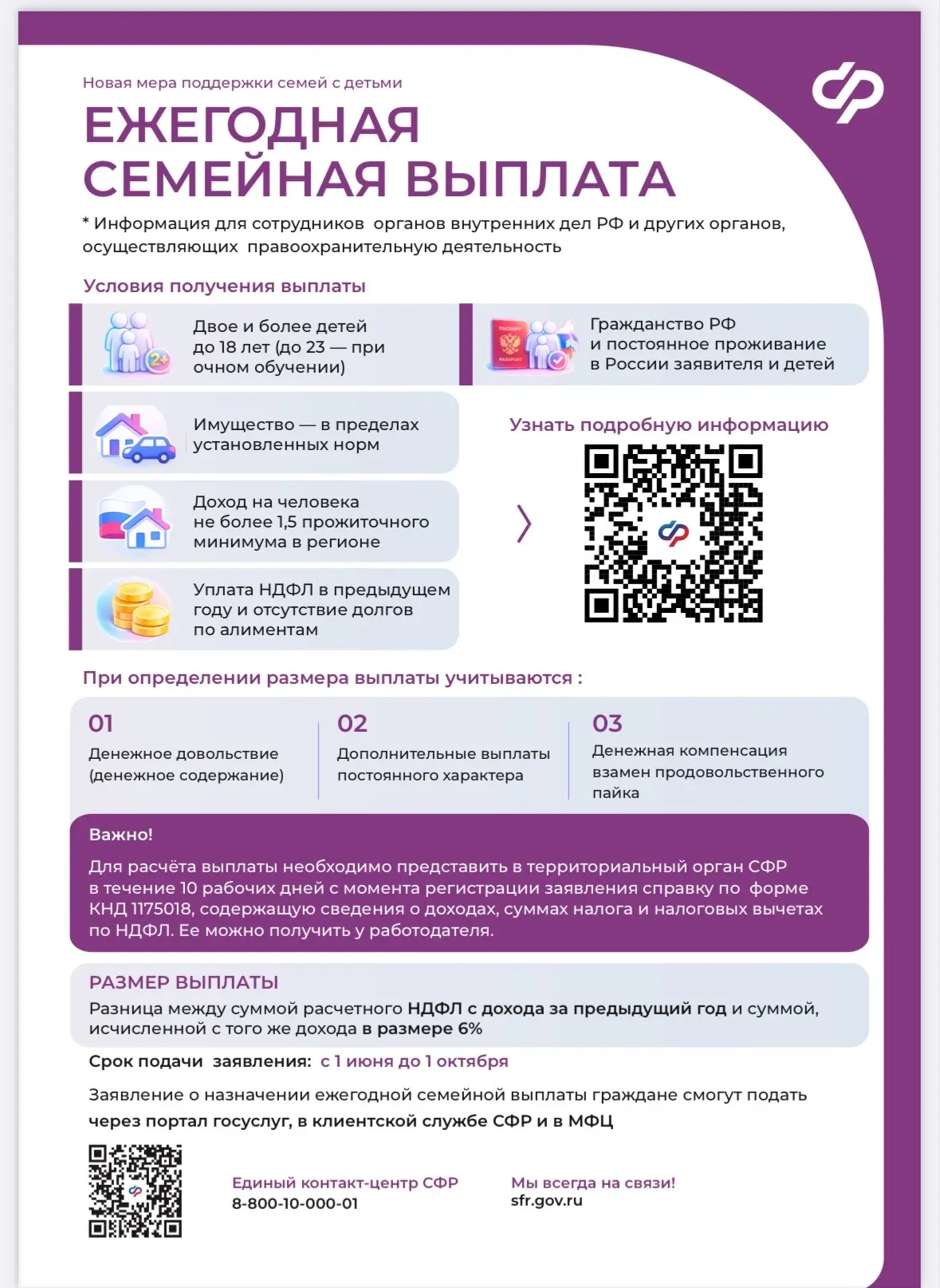 🧑‍🧑‍🧒Ежегодная семейная выплата