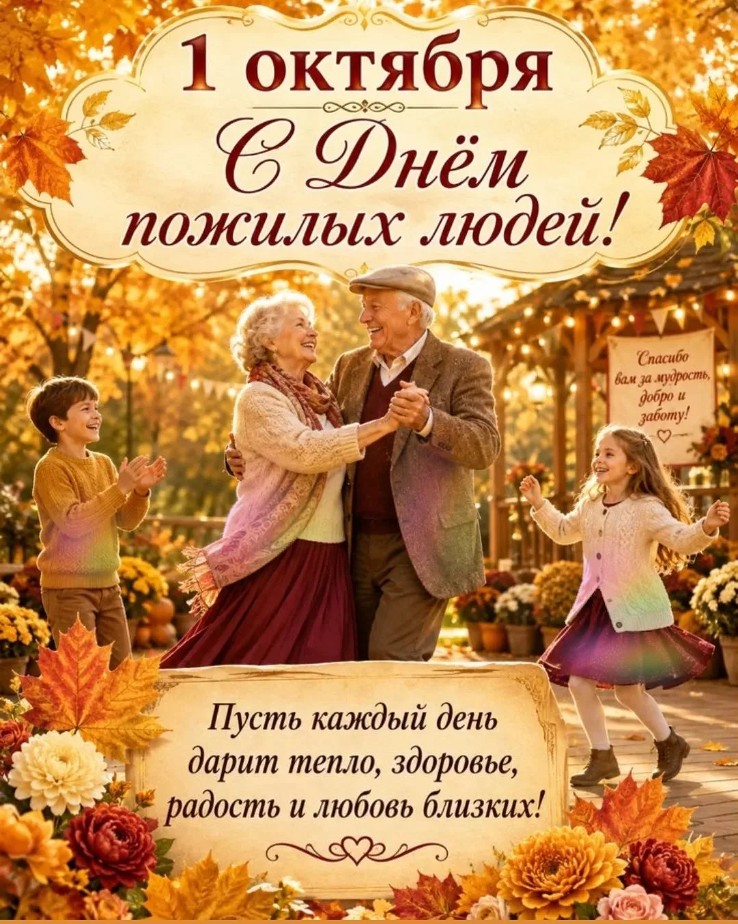 🍁1 октября — День пожилых людей, День добра и милосердия!❤
